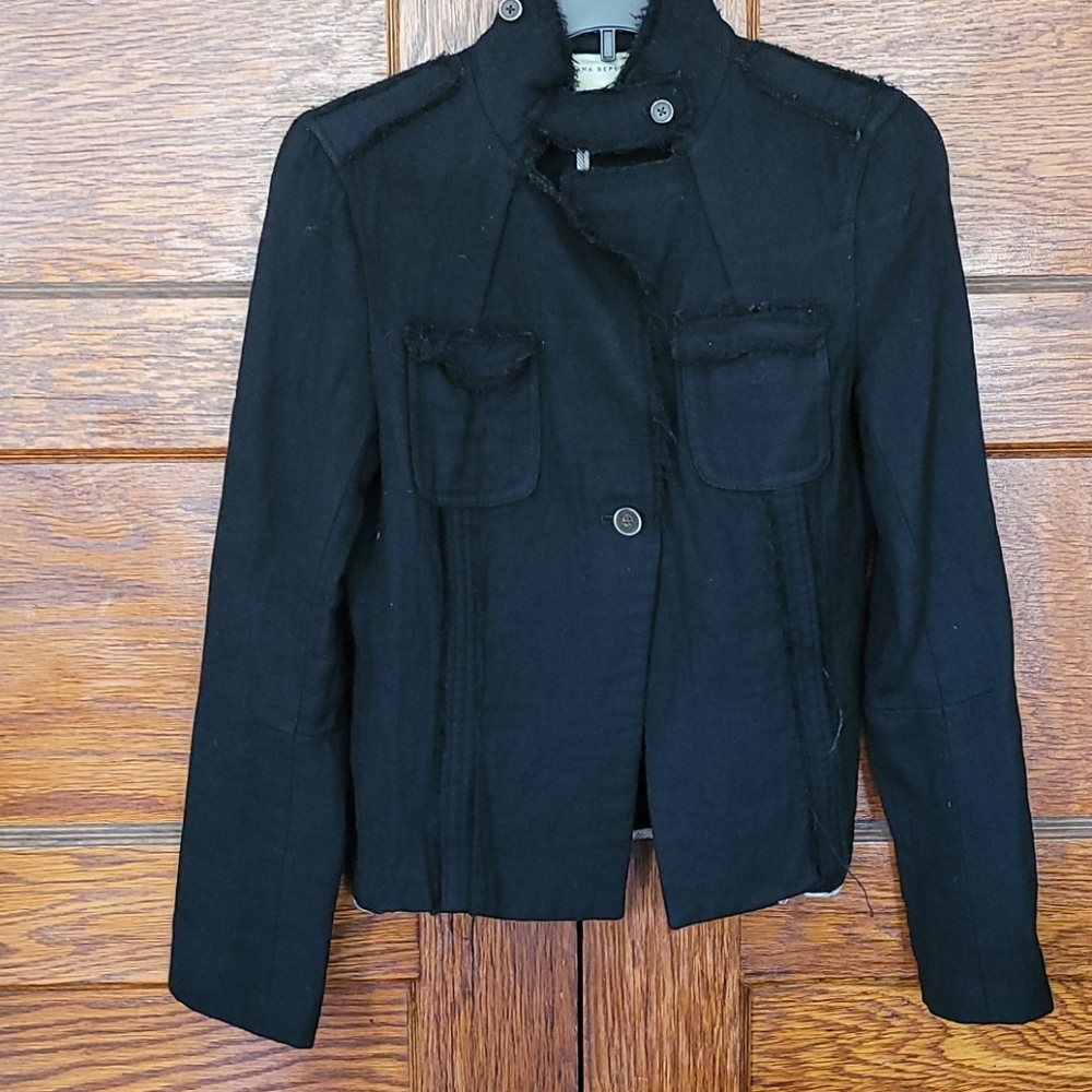 Banana Republic Black Lightweight Jacket Size 6